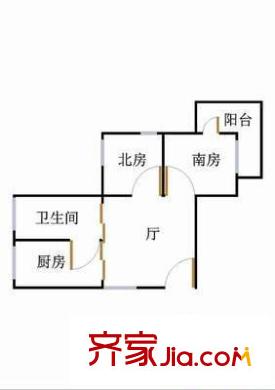 怡靜園 2室 戶型圖