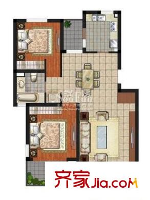 怡靜園 2室 戶型圖