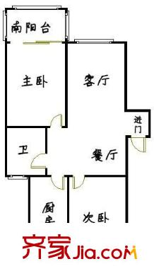華城秀庭 0室 戶型圖