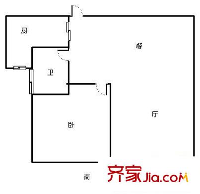 碧林湾户型图 户型图 1室1厅1卫1厨