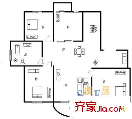 上海 同方錦城一期 戶型圖