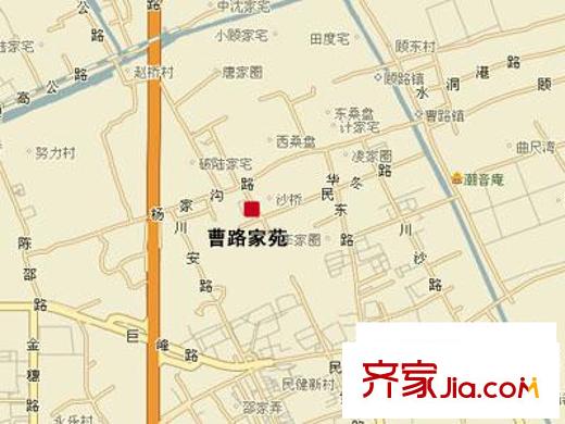 曹路家苑交通圖