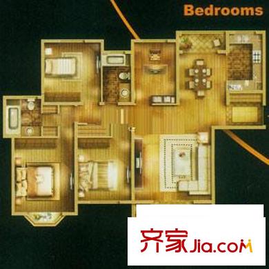 曹路家苑戶型圖戶型圖 4室2廳2衛(wèi)