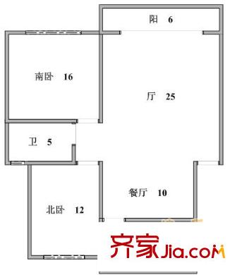 上海 罗阳二村 户型图