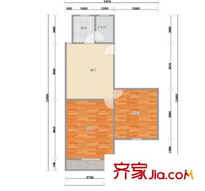 罗阳二村 0室 户型图