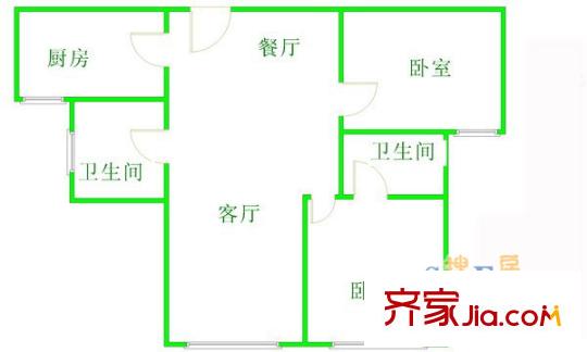 美晶佳園2室2廳1廚2衛(wèi)