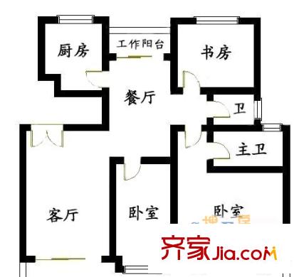 美晶佳園3室2廳1廚2衛(wèi)