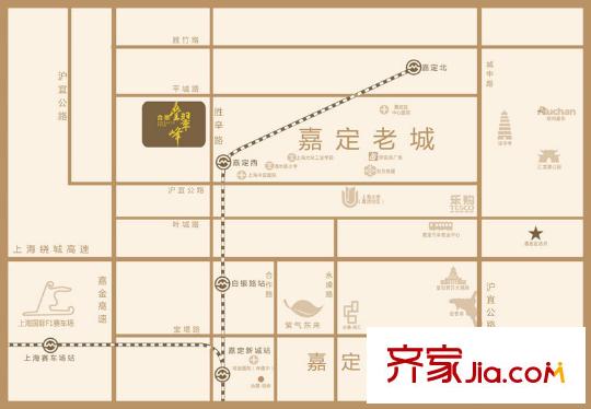 合景叠翠峰交通图区位配套