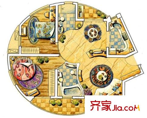大華錦繡華城第11街區(qū) 2室 戶型圖