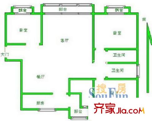 上海 菱翔苑三期 戶型圖