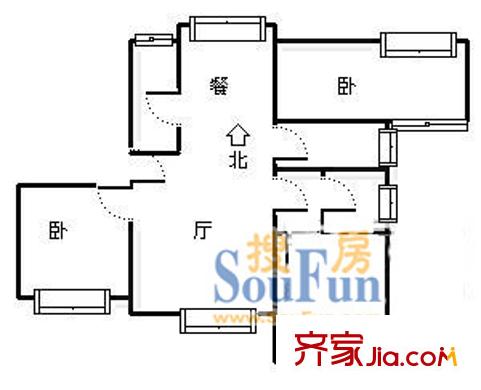 上海 古北恒盛苑 户型图