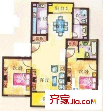 上海 古北恒盛苑 户型图
