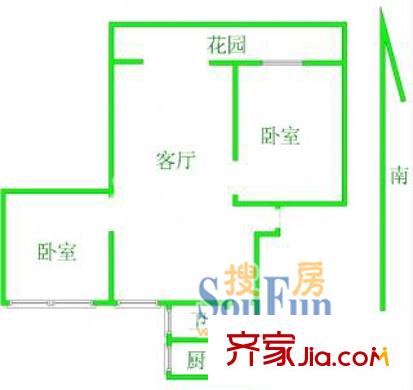 上海 南國龍苑 戶型圖