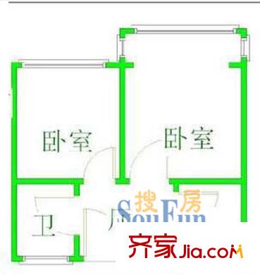 德州二村 戶型圖