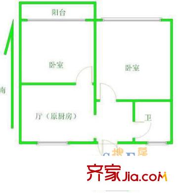 德州二村 戶型圖