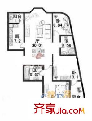 上海 涵樂園 戶型圖