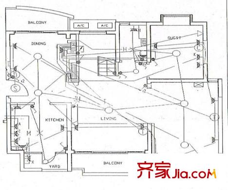 濱江茗園 4室 戶型圖
