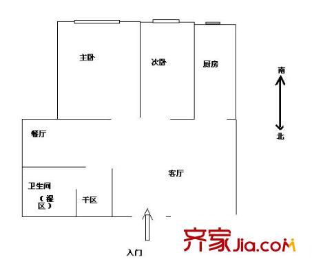 春光家园户型图户型图 3室2厅2卫1厨