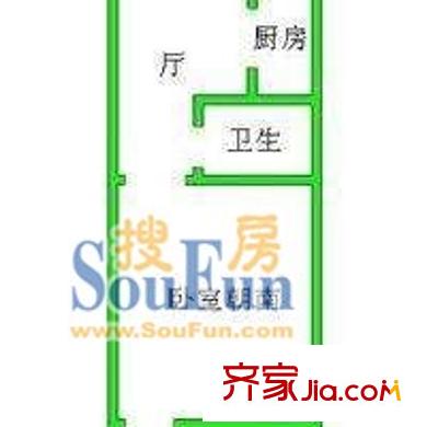 凉城三村1室1厅1卫1厨