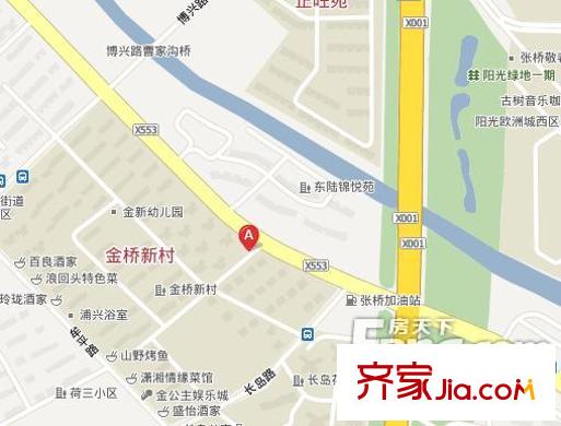 金橋新村一街坊交通圖