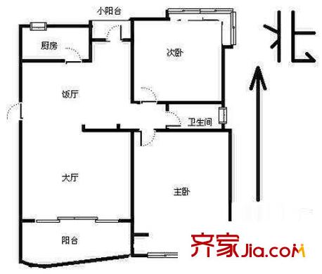 上海 虹桥中洋公寓 户型图