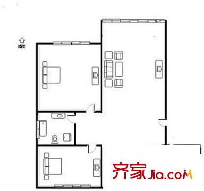 金禾新苑 2室 戶型圖