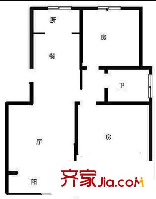 金禾新苑 2室 戶型圖