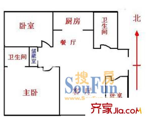 浦發(fā)綠城1960弄小區(qū)戶型圖上海 浦發(fā)綠城1960弄 戶型圖 2室2廳1衛(wèi)1廚