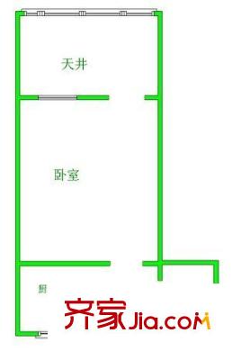 濰坊六村戶型圖戶型圖 1室1廳1衛(wèi)1廚