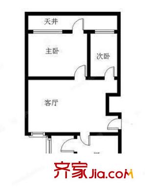 龙柏四村 2室 户型图
