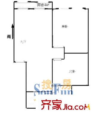 上海 紅楓苑2室 戶型圖