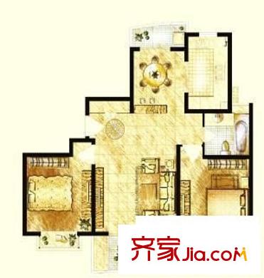 金色航城海鑫苑 4室 戶(hù)型圖
