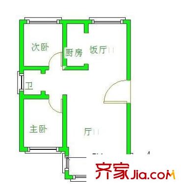 江南清漪園 2室 戶型圖