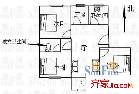 上海 妙境一村 戶型圖