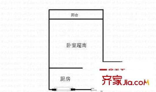 双辽支路70弄小区户型图户型图 3室1厅1卫1厨