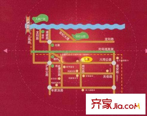 圣鑫苑四期交通圖