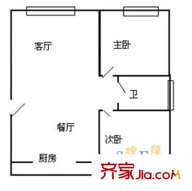 紫翠新行苑戶型圖上海 紫翠苑2室 戶型圖 2室2廳1衛(wèi)1廚
