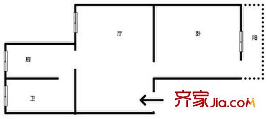 上海 银桥花园 户型图