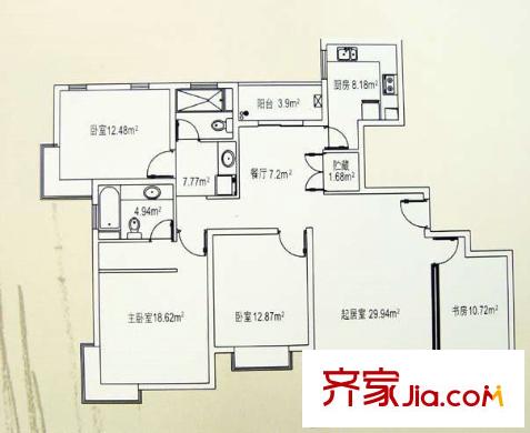 江南名邸 户型图