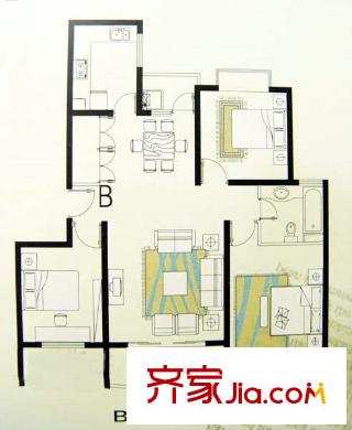 江南名邸 户型图