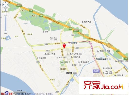 港城新苑交通圖