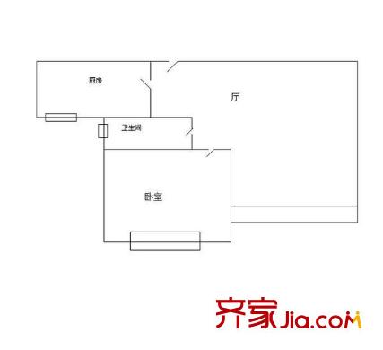 高行綠洲五期戶型圖戶型圖 1室1廳1衛(wèi)1廚