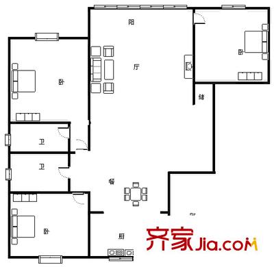 上海 新高橋春暉苑 戶型圖
