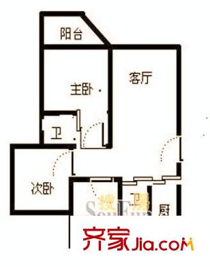 南洋苑 3室 戶型圖