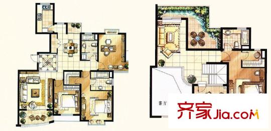 城市藝術(shù)季戶(hù)型圖戶(hù)型圖 4室3廳2衛(wèi)1廚