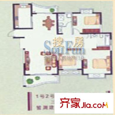 東明家園戶型圖A戶型 3室2廳2衛(wèi)1廚
