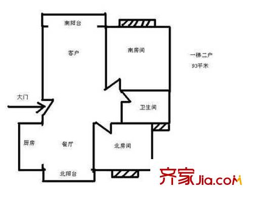 上海 金橋灣南二街坊 戶型圖