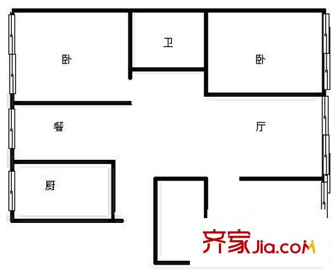 心中家園 3室 戶型圖