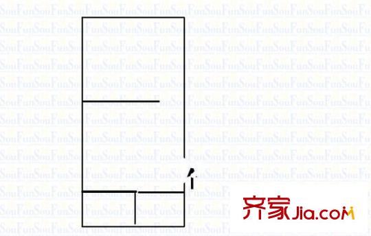 由由二村 1室 戶型圖