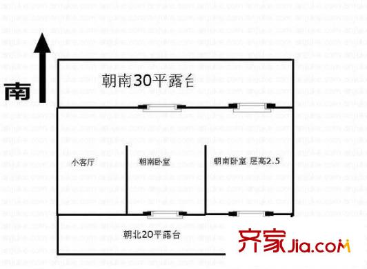 月桂苑 2室 戶型圖